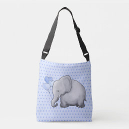Cute Polka Dots Elephant Baby New Parent Diaper Crossbody Bag