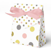 Cute Polka Dots Mustard Yellow Pink Grey White