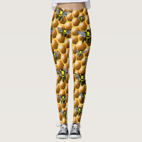 Honeycomb Buzzing Bumblebee britches Leggings