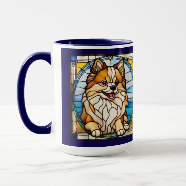 Cute Pomeranian Coffee Mug (Left)