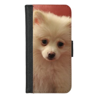 Cute Pomeranian Dog iPhone 8/7 Wallet Case