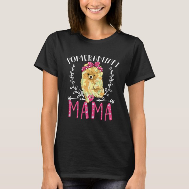 Cute Pomeranian  Pomeranian Mama  Womens T-Shirt (Front)