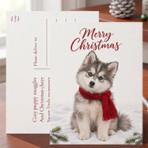 Cute Pomsky Puppy Dog Lover Christmas