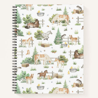 Cute ponies notebook