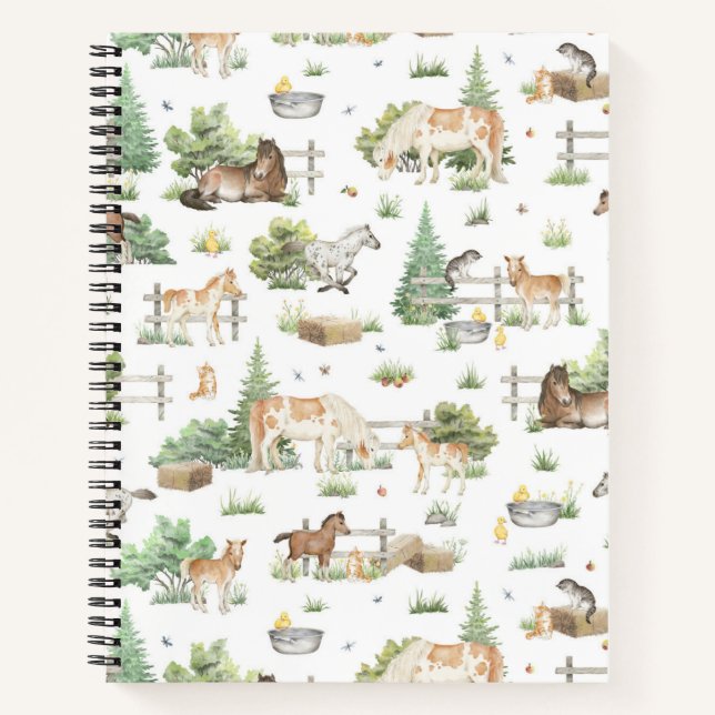 Cute ponies notebook (Front)