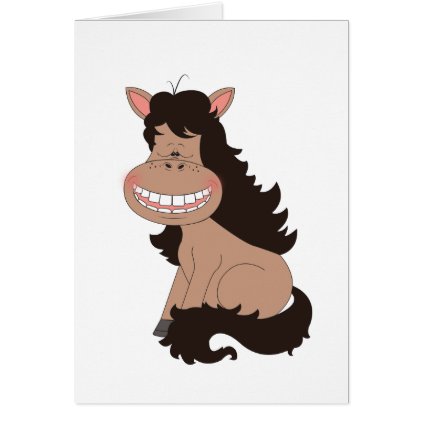 Cute Pony Cartoon Card