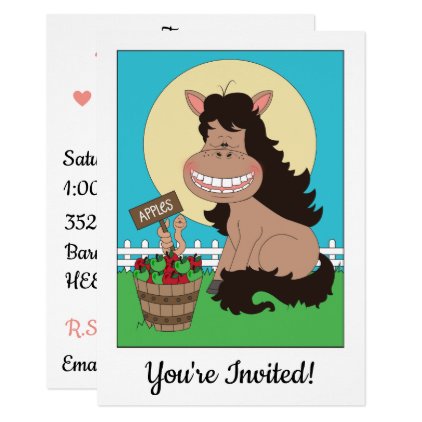 Cute Pony Cartoon Card