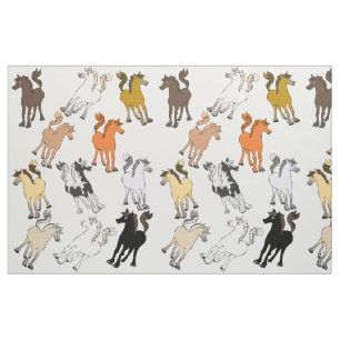 Cute Pony Mix Fabric