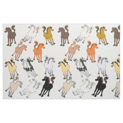 Cute Pony Mix Fabric