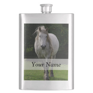 Cute pony photograph flask