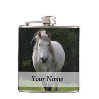 Cute pony photograph flask