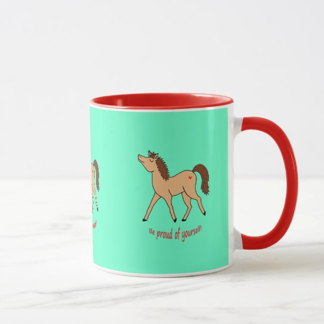 Cute Pony With Be Yourself Quote Mug (Right)