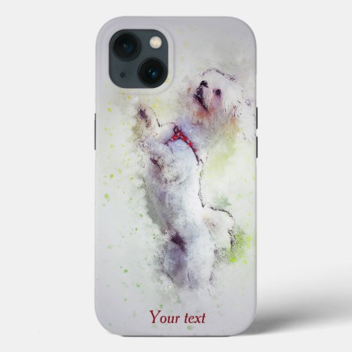 Cute poodle  iPhone 13 case