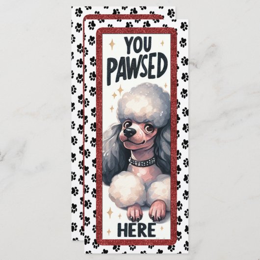 Cute Poodle Dog (Front/Back)