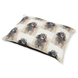 Cute Poodle Dog Face Smile Smiling Pet Bed