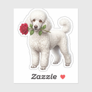 Cute Poodle Dog Sticker