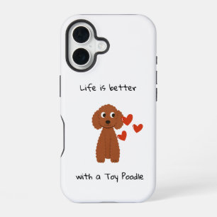 Cute Poodle iPhone 16 case