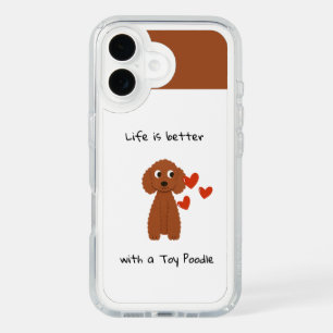 Cute Poodle iPhone 16 case
