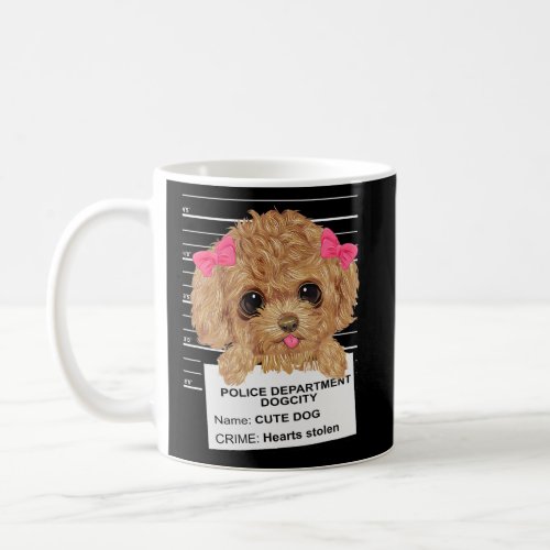 Cute Poodle Puppy Cute Poodle Puppy Mugshot Toy Po Coffee Mug