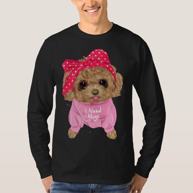 Cute poodle             T-Shirt (Front)