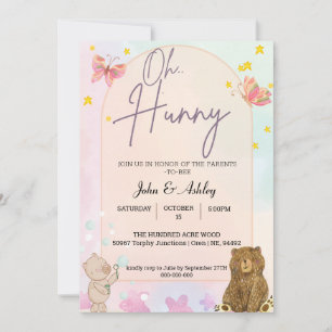 Cute Pooh Bear Invitations