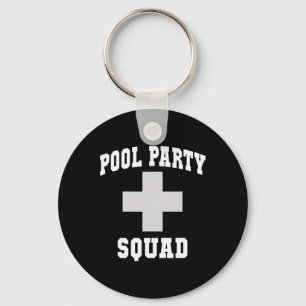 Cute Pool Party Squad Dad Cruise Swim Scu Surfing Keychain