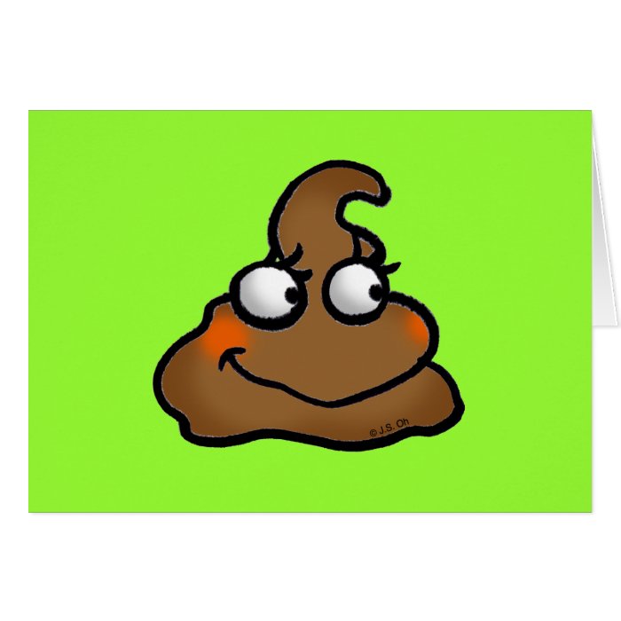 Cute poop card