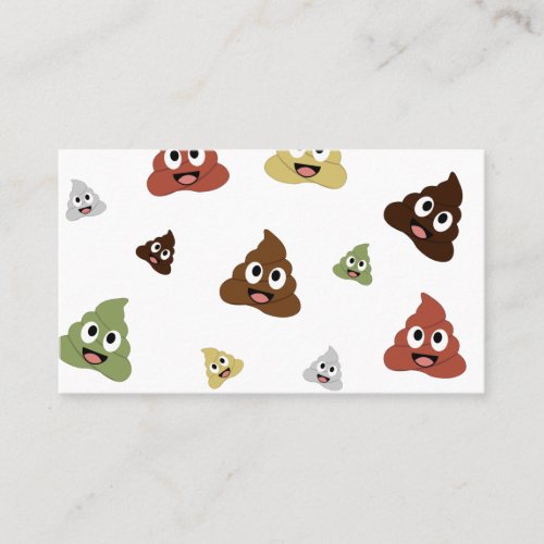 Cute Poop emoji funny gift ideas Business Card