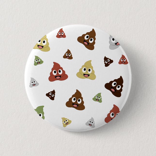Cute Poop emoji funny gift ideas Button (Front)