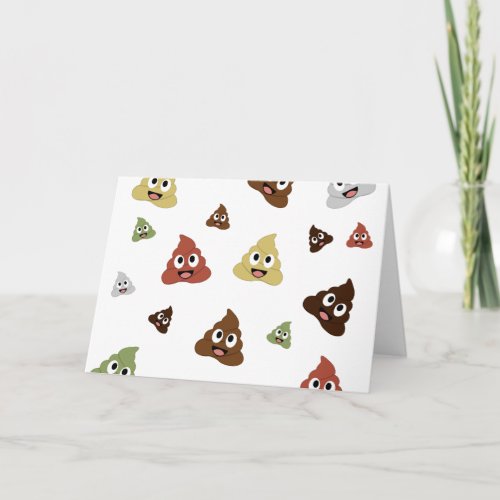 Cute Poop emoji funny gift ideas Card