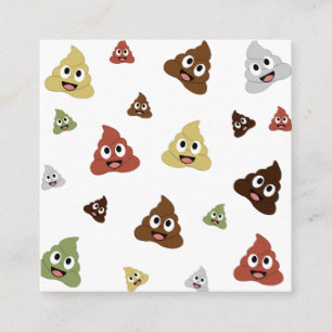 Cute Poop emoji funny gift ideas Enclosure Card