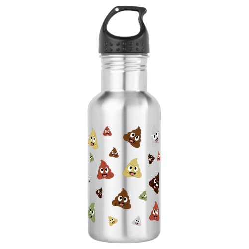 Cute Poop emoji funny gift ideas Stainless Steel Water Bottle