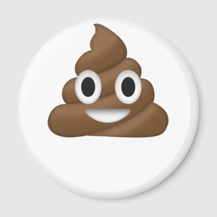 Cute Poop Emoji Magnet | Zazzle