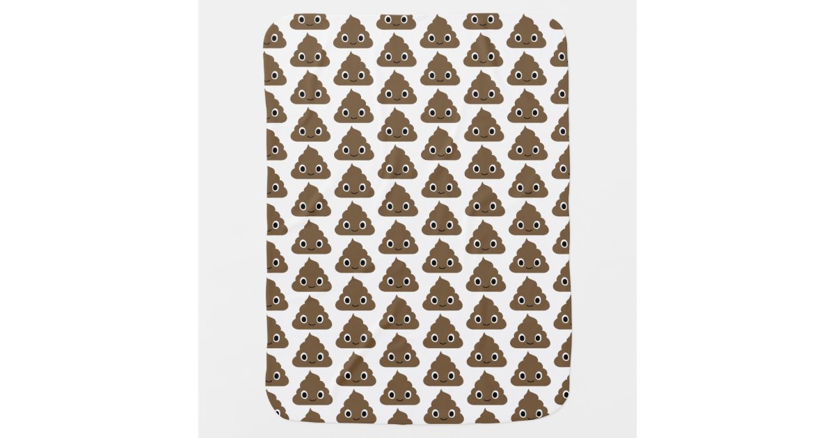 Cute Poop Emoji Pattern Adorable Smiling Doody Swaddle Blanket Zazzle