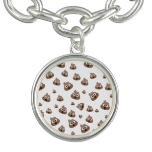 Cute Poop Emoji Pattern Charm Bracelet