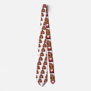cute poop emojis neck tie