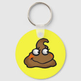 Poop Happens Emoji Keychain