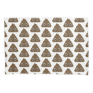 Cute Poop Pattern - Adorable Piles of Doo Doo Pillow Case