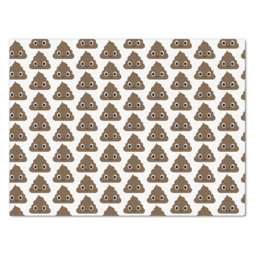 Cute Poop Pattern _ Adorable Piles of Doo Doo Tissue Paper