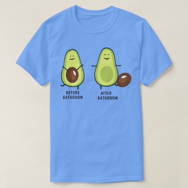 Cute Pooping Avocado For Men Women, Vegan, Poop280 T-Shirt (Design Front)
