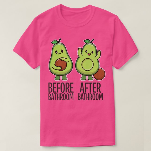 Cute Pooping Avocado For Men Women, Vegan, Poop 28 T-Shirt (Design Front)