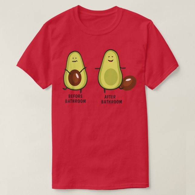 Cute Pooping Avocado For Men Women, Vegan, Poop 29 T-Shirt (Design Front)