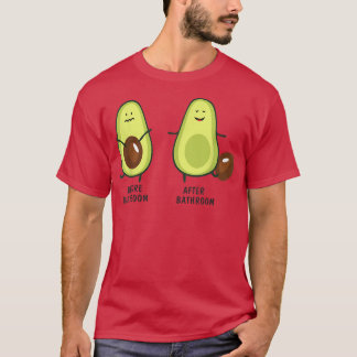 Cute Pooping Avocado For Men Women, Vegan, Poop 29 T-Shirt