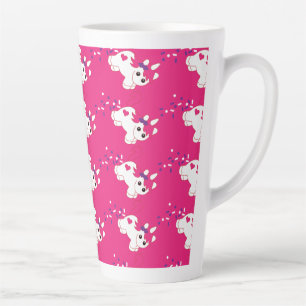 Cute Pooping Pink Unicorn Latte Mug