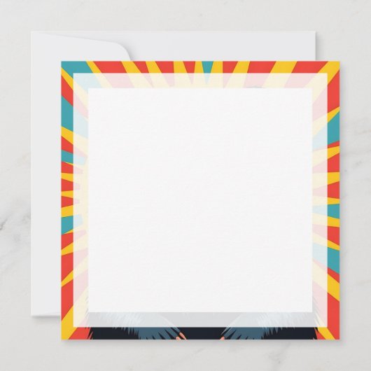 Cute Pop Art Badger Blank (Back)