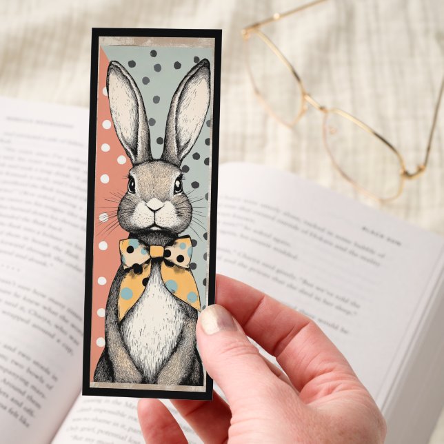 Cute Pop Art Bunny Bookmarks (Hand)