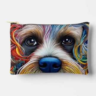 Cute Pop Art Terrier   Accessory Pouch