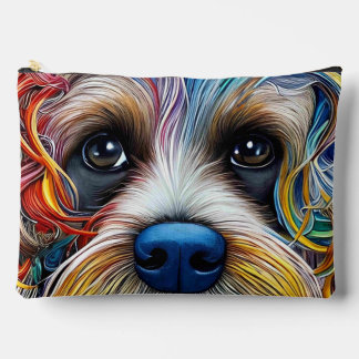 Cute Pop Art Terrier   Accessory Pouch
