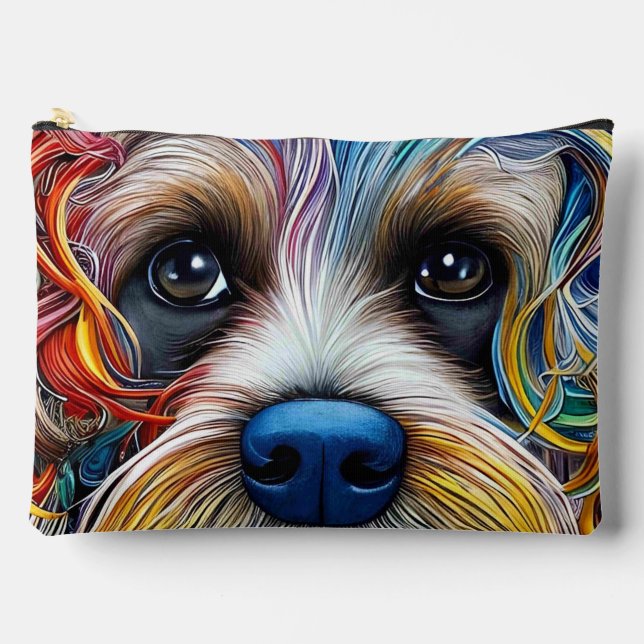 Cute Pop Art Terrier   Accessory Pouch (Front)