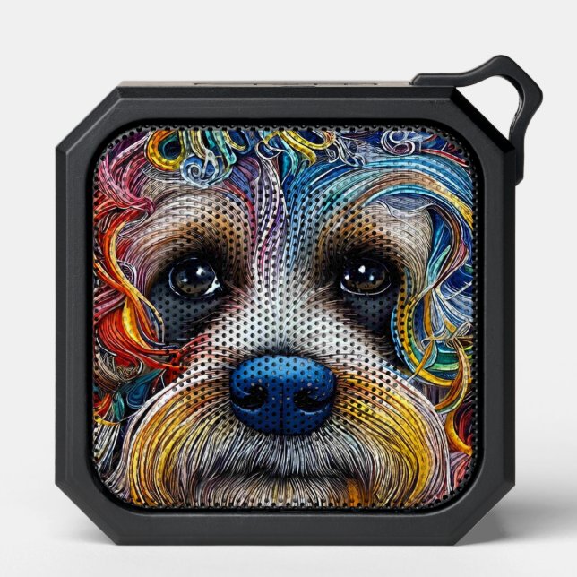 Cute Pop Art Terrier   Bluetooth Speaker (Front)